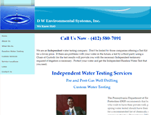 Tablet Screenshot of dwenvironmental.com